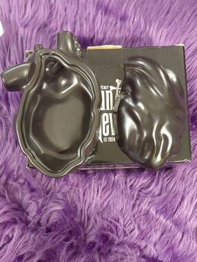 Killstar Black Haunted Homeware Trinket Dish HEART SHAPED